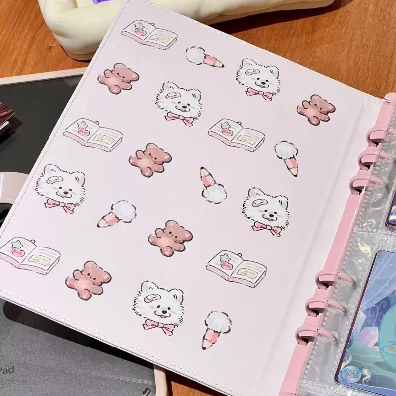 Soporte para tarjetas fotográficas A5 Kpop Idol, álbum de fotos de PU, carpeta para tarjetas fotográficas, álbum de libros para fotografías, suministros para tarjetas fotográficas - imagen 5