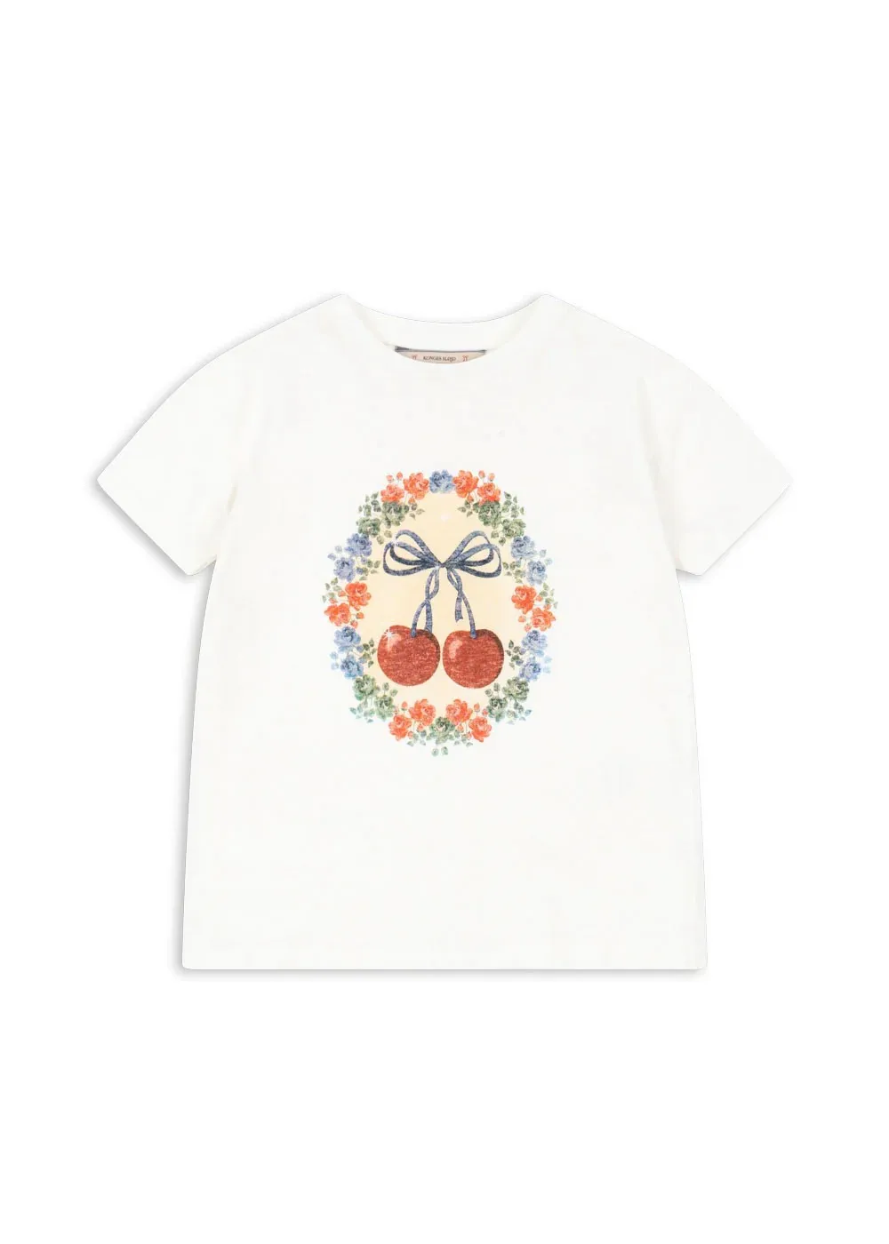 KS Conjunto verano algodón bebé – Camiseta cereza y pantalón corto - imagen 2