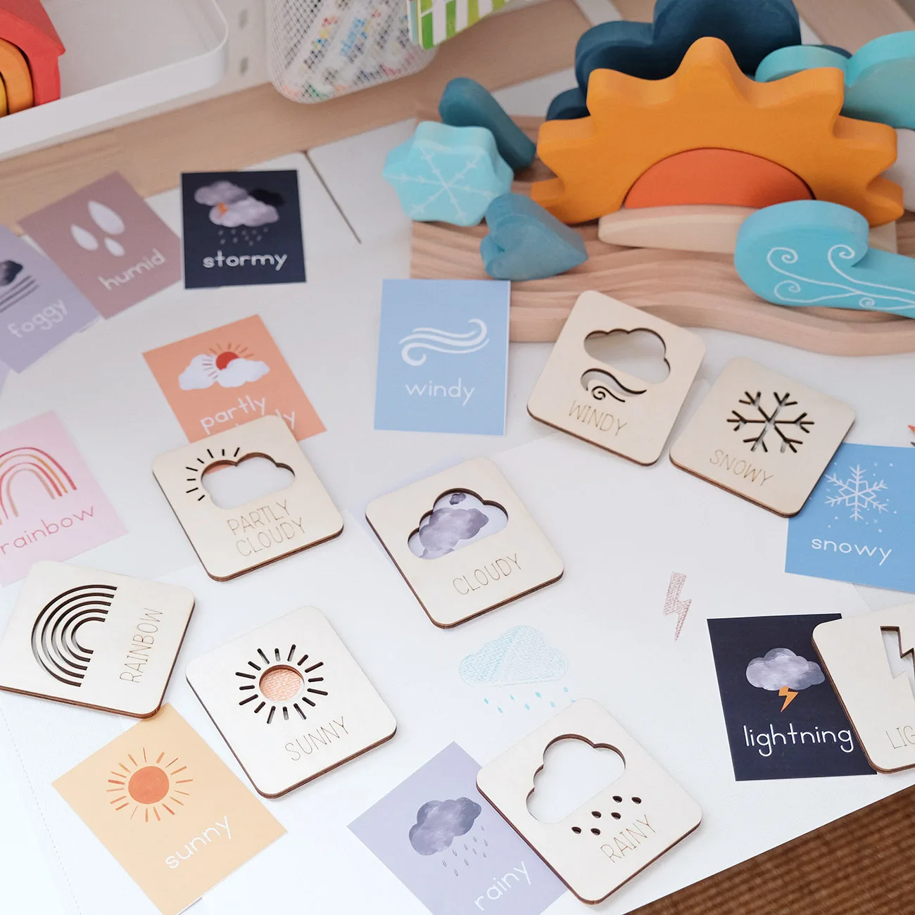 Juguetes de madera para taladrar la cognición del tiempo, plantillas de pintura de madera para bebés, juguetes de educación cognitiva temprana para niños - imagen 3