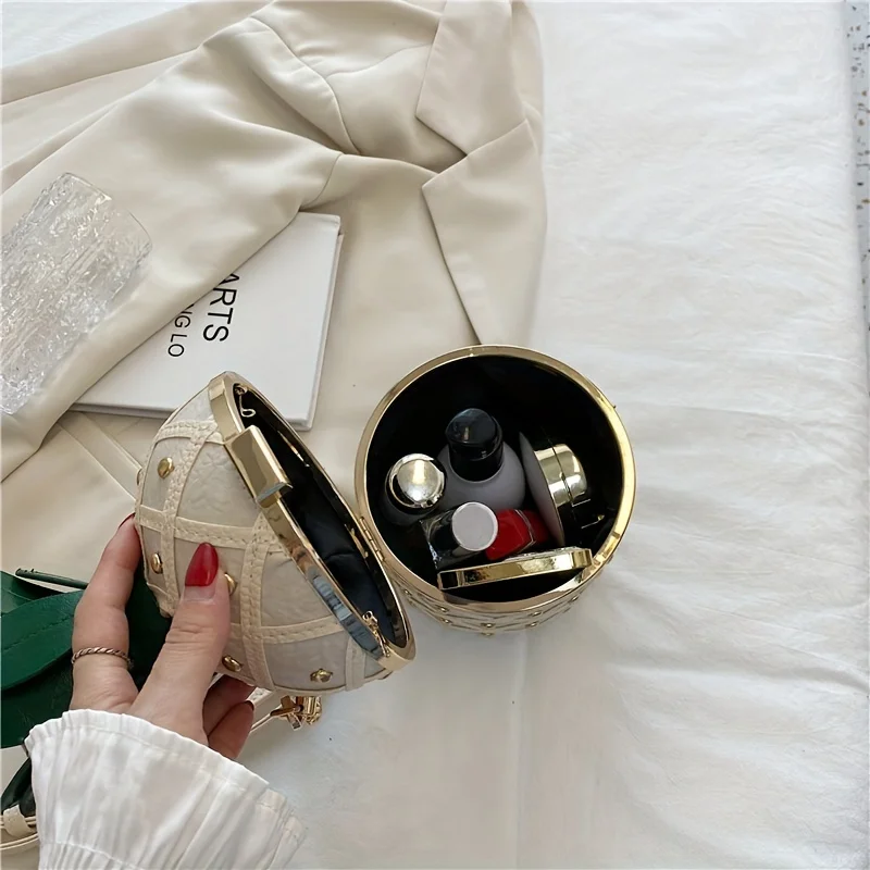 Monedero de piña para mujer, novedad, bolso de verano, bolso de hombro tipo bandolera, bolso hawaiano de cuero PU con remaches, bolso con correa de cadena para niñas - imagen 5