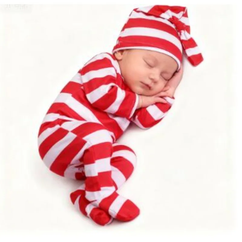 Accesorios navideños para bebé – Conjunto rojo de Papá Noel - imagen 4