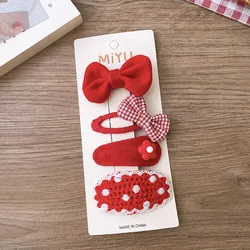 Pinzas y horquillas Navideñas con lazo para niña