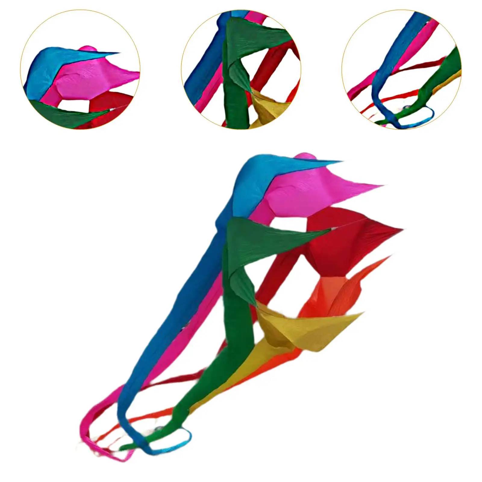 Spinner Kite Reusable Multifunctional Rotable Tail Kite for Park Sea Sports