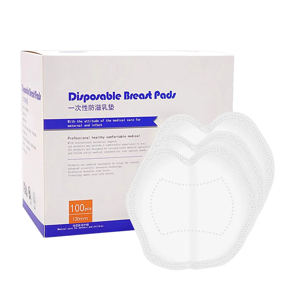 100 Uds. Almohadillas de lactancia desechables a prueba de fugas 130Mm gruesas transpirables para madres lactantes accesorios de maternidad - imagen 5