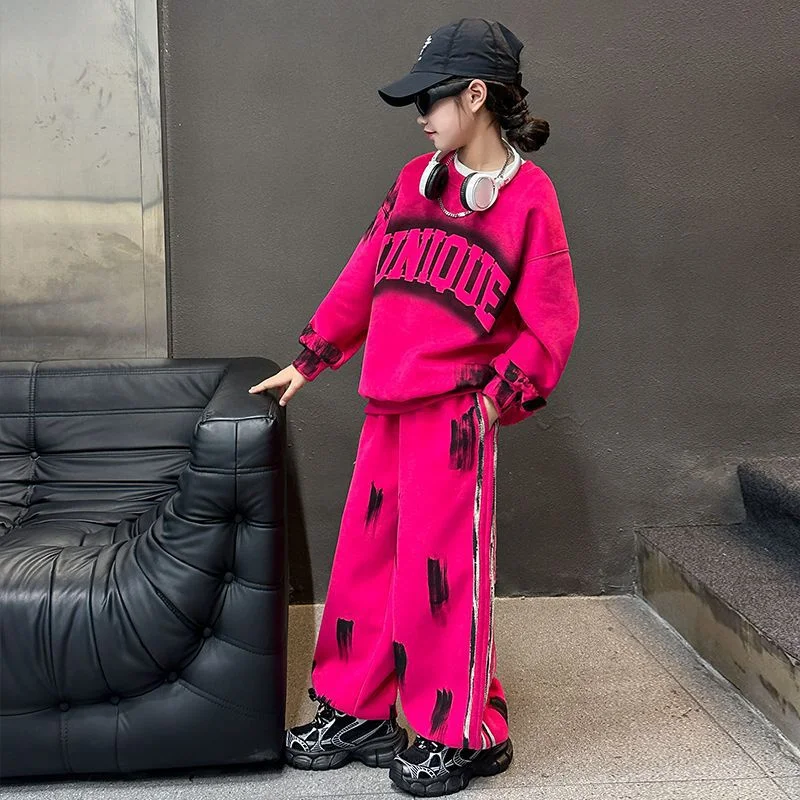Conjunto de suéter y pantalón infantil de dos piezas para otoño - imagen 5