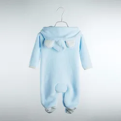 Peleles de bebé Otoño-Invierno de polar con diseño oso y conejo 0-12M
