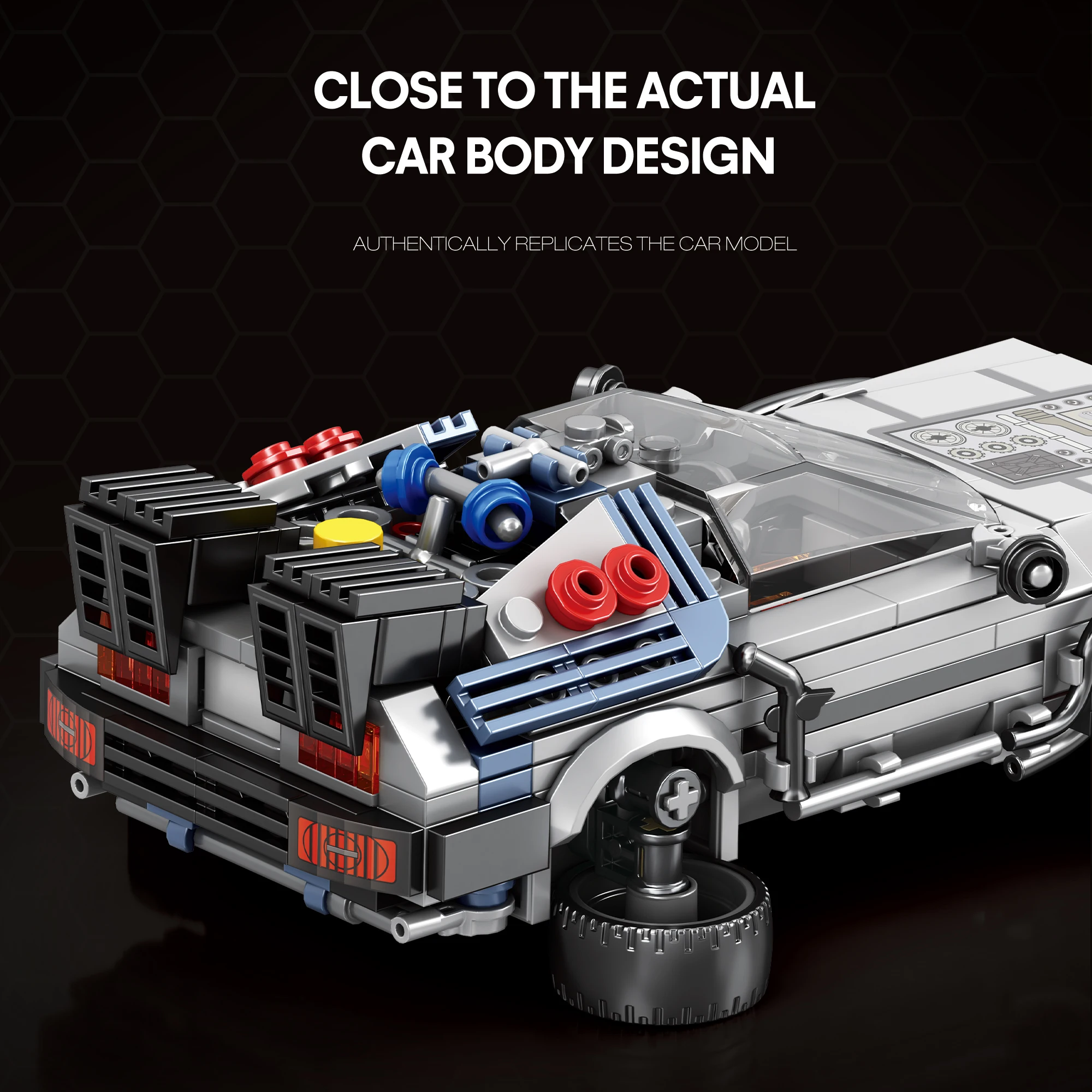 DMC Bloques de construcción coche deportivo futuro para niños - imagen 3