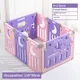 Pink purple 8pcs