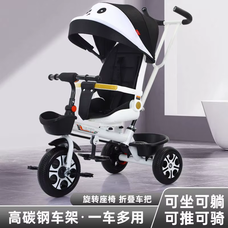 Triciclo evolutivo 3 en 1 para niños: cochecito y bicicleta de pedales - imagen 5