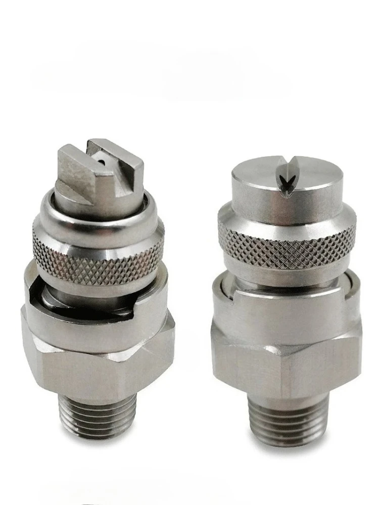 Boquilla tipo ventilador de instalación rápida de acero inoxidable, serie QUA y QVVA, limpieza Industrial, refrigeración, atomización y desengrasante, boquilla de enjuague - imagen 5