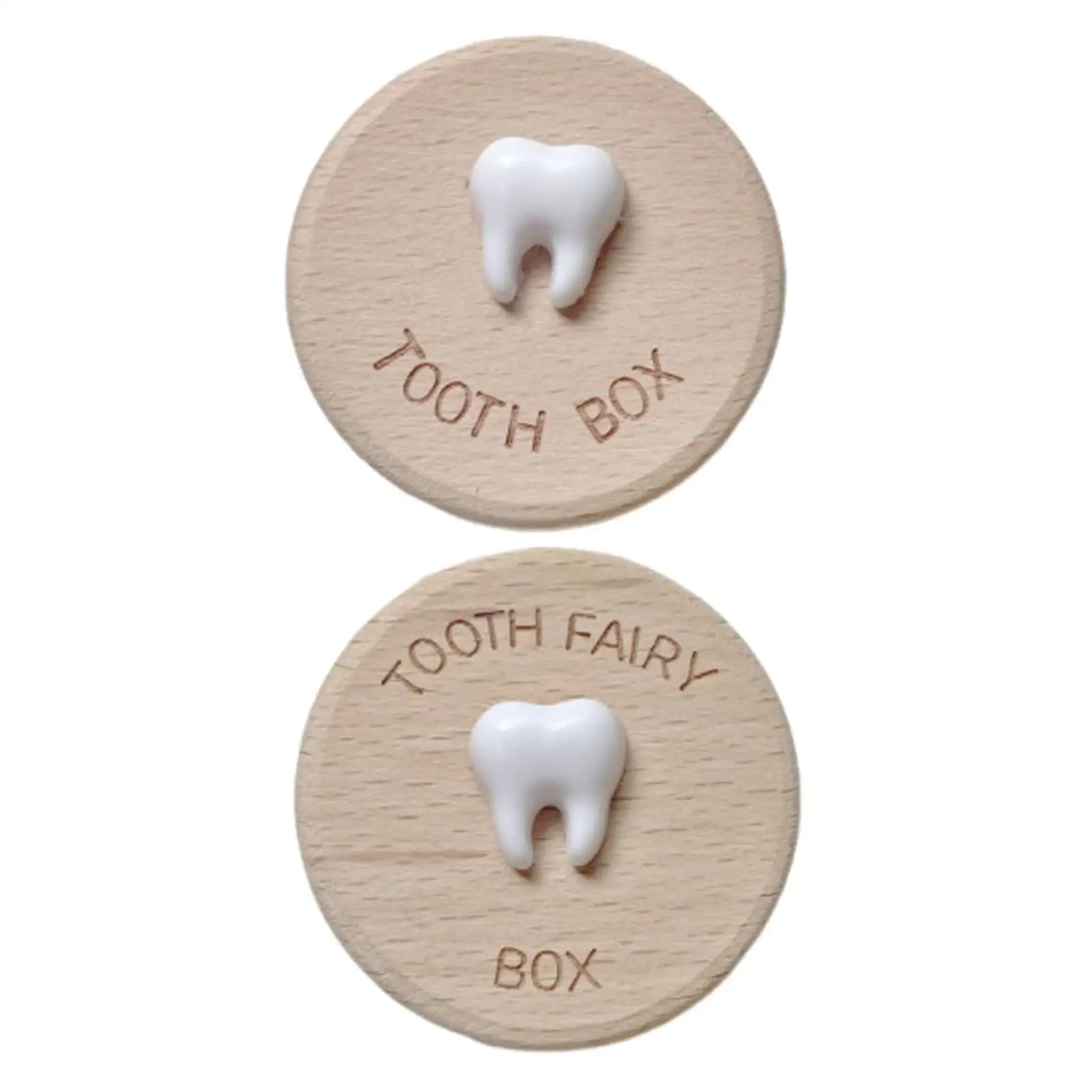 Wooden Tooth Storage Box Portable Lost Tooth Storage Multipurpose Fetal Hair First Collection Memorial Box for Baby Shower Baby