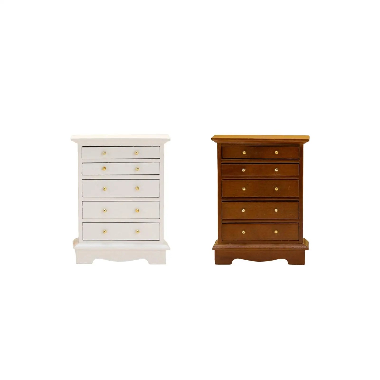 Armario vertical en madera para casa de muñecas miniatura - imagen 5