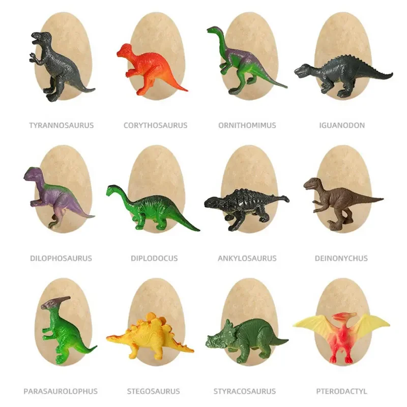 12 Uds. De huevos de dinosaurio arqueológicos para excavación fósil, juguete para chico, minería científica DIY, huevo de dinosaurio, multijugador, juguetes para recuerdos de fiesta - imagen 3