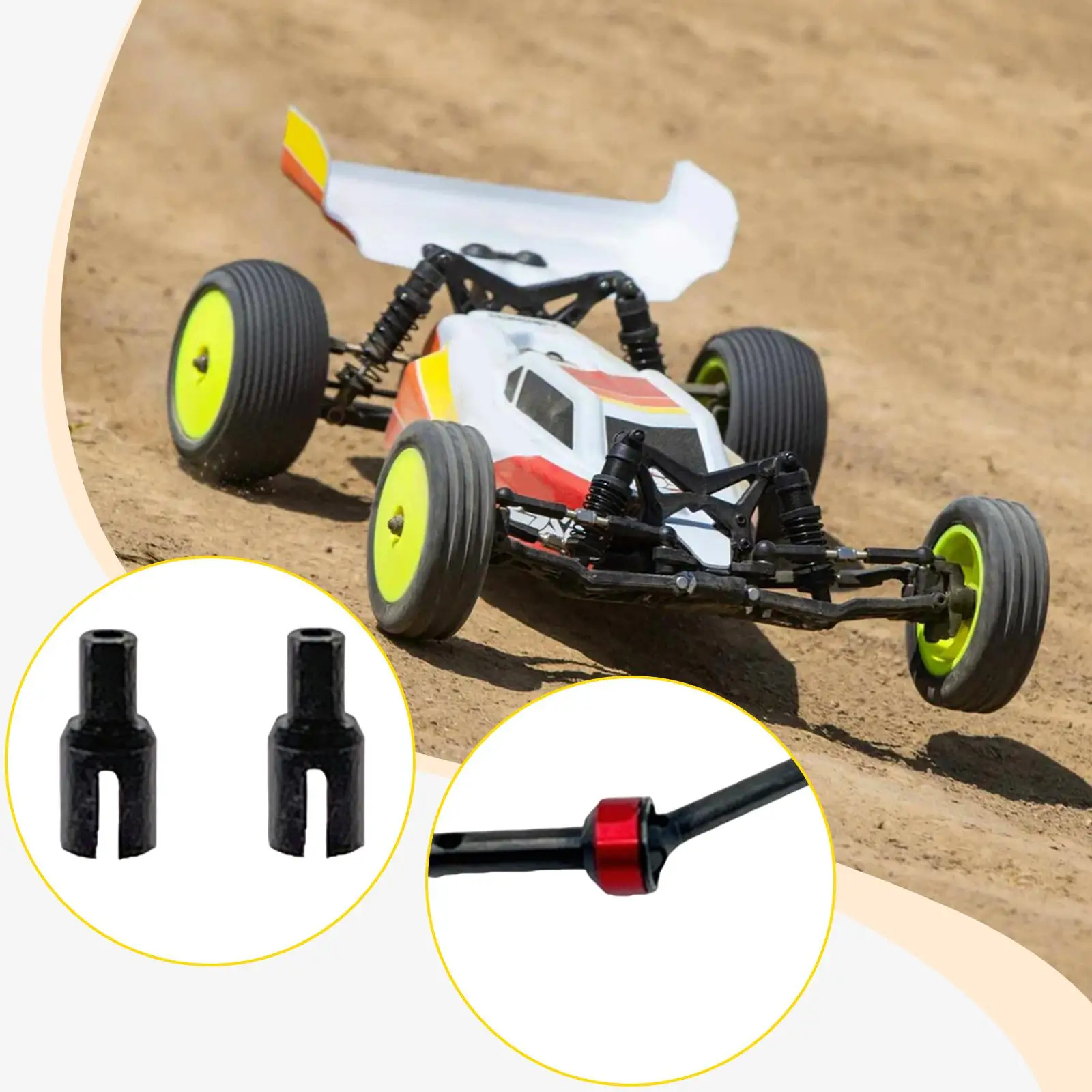 Kit de actualización de eje y eje de transmisión, pieza de repuesto de Metal para coches RC para Wltoys 1/24 244016, accesorio profesional, piezas de repuesto resistentes - imagen 3