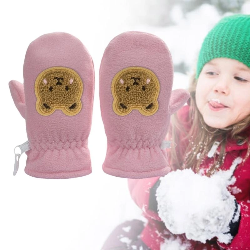 Guantes Térmicos M76C para niños y niñas, manoplas invierno para estudiantes, guantes cálidos para nieve aire libre - imagen 3
