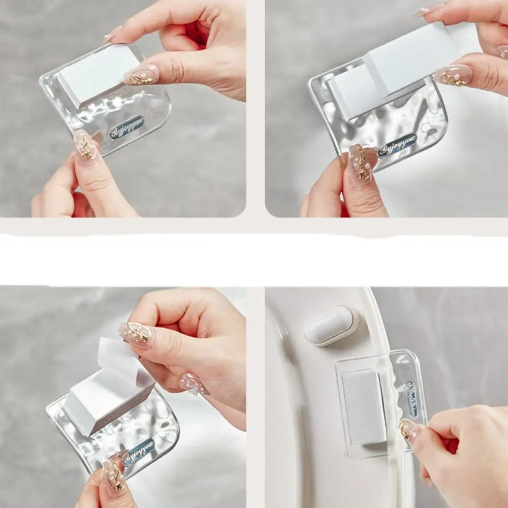 Tapa de inodoro multifuncional, tapa de elevación de asiento de inodoro, ondas de agua, levantamiento de manos no sucias, anillo de inodoro, mango de elevación - imagen 4