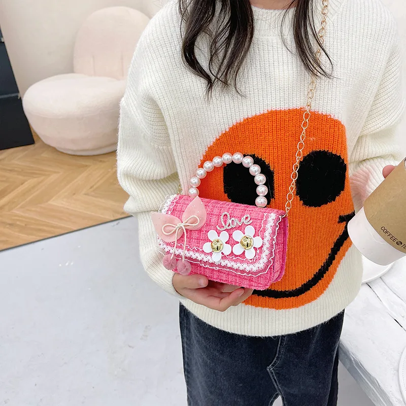 Monedero de princesa con perlas – Bolso elegante para niña - imagen 2