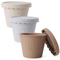 beige, marrón, gris
