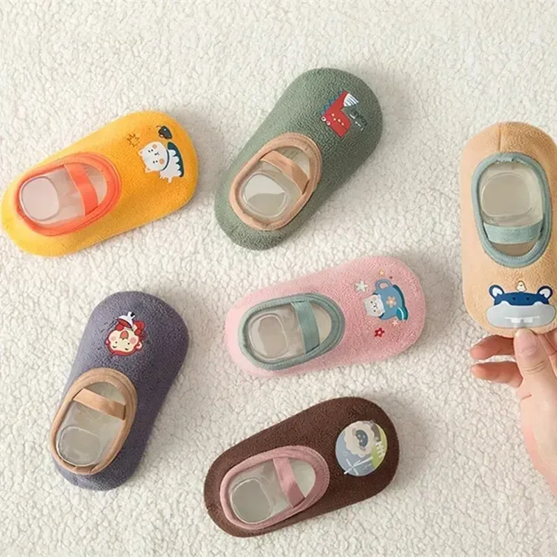 Calcetines antideslizantes para bebés – Suela blanda con dibujos