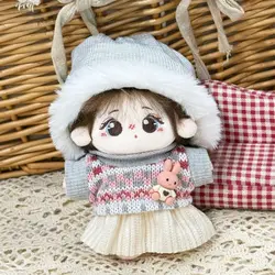 Falda niña de algodón elástico con acabado artesanal