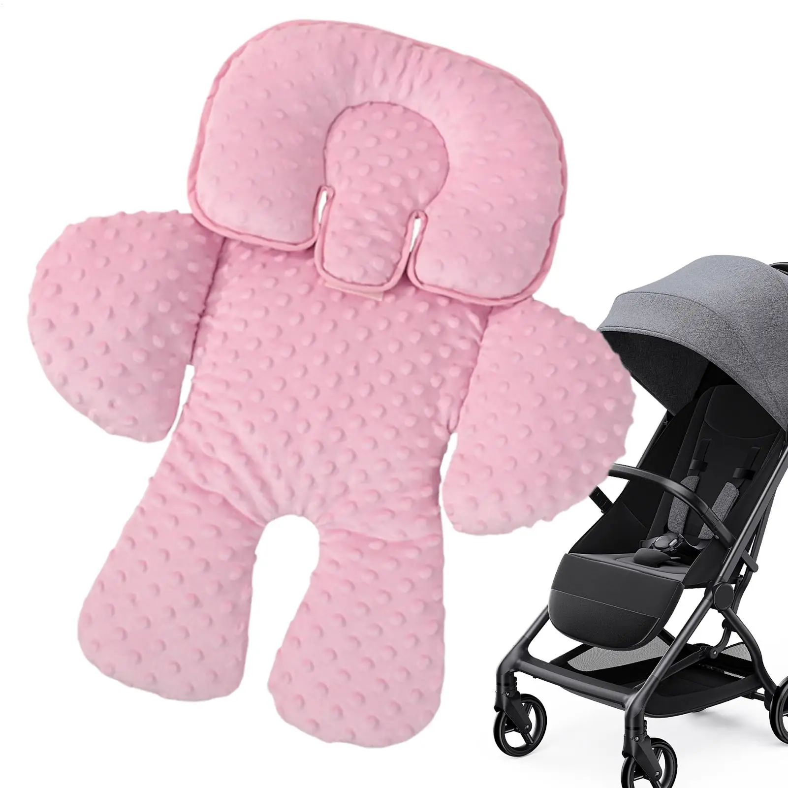Soporte ergonómico inserto para asiento de bebé en coche y cochecito