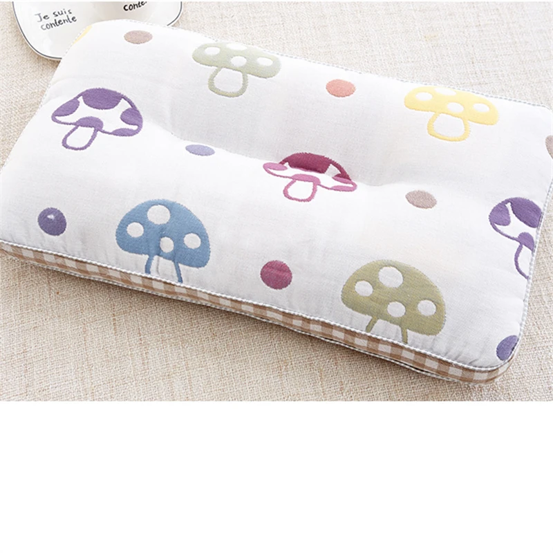 Almohada Universal para niños de cuatro estaciones, almohada pequeña transpirable con patrón de dibujos animados, almohada para siesta de bebé para guardería - imagen 4