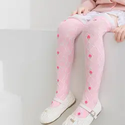 Medias florales de algodón suave para niños 3-8 años