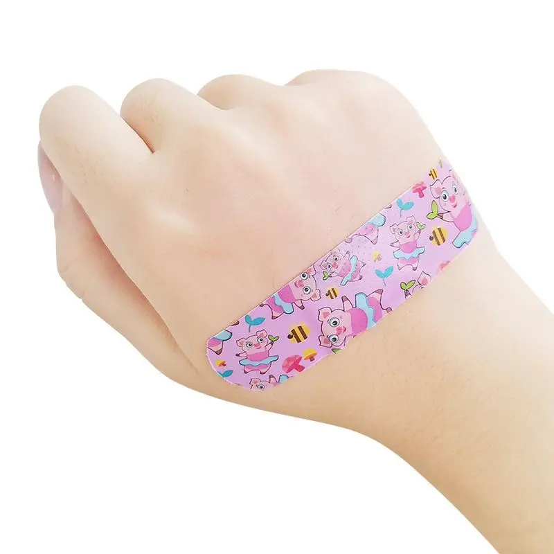 100 Uds. Tiras de tirita de animales de dibujos animados para niños parche de piel para adultos yesos para heridas botiquín de primeros auxilios Woundplast - imagen 3