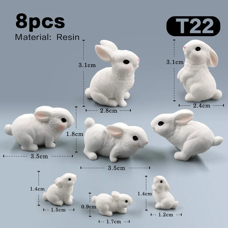 8pcs Rabbit-T22