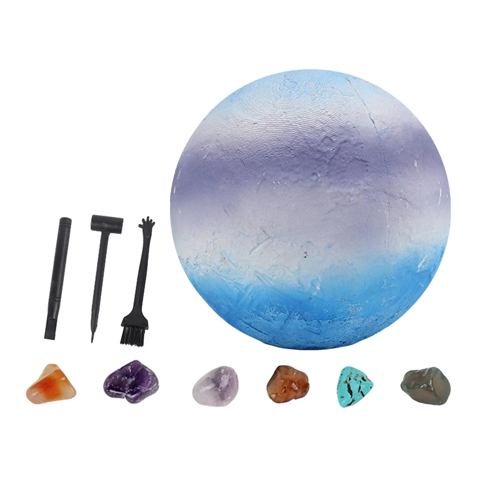 Gemstone Digging Kits Kid Rock Digging Excavation Kits Solar System Excavating Set for Age 8 and up Boys Holiday Present