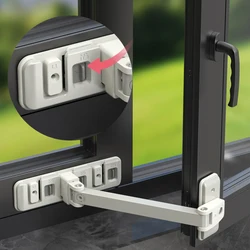Cerradura de seguridad ajustable bebés: ventanas y puertas correderas