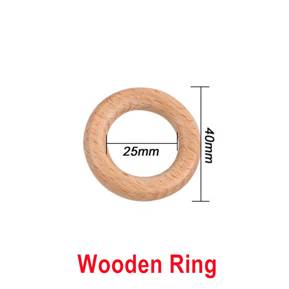 5pcs 40mm Wooden