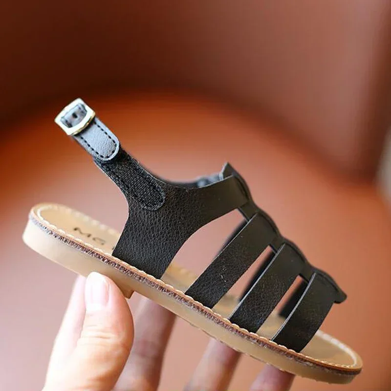 Sandalias de verano para niñas – Punta abierta tejidas princesa - imagen 5