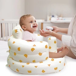 Asiento inflable portátil para bebés de 3 a 36 meses, asiento de sofá plegable para niños, para aprender a sentarse, alimentar, herramientas de Camping