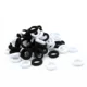 12 black white mixed