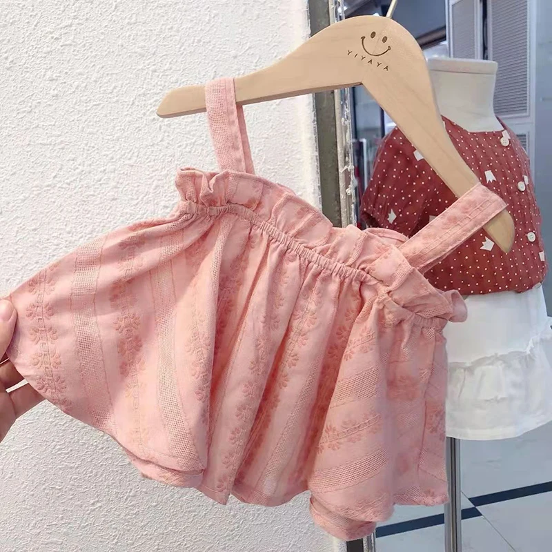 Conjunto tirantes y shorts para niña – Ropa de verano infantil - imagen 2