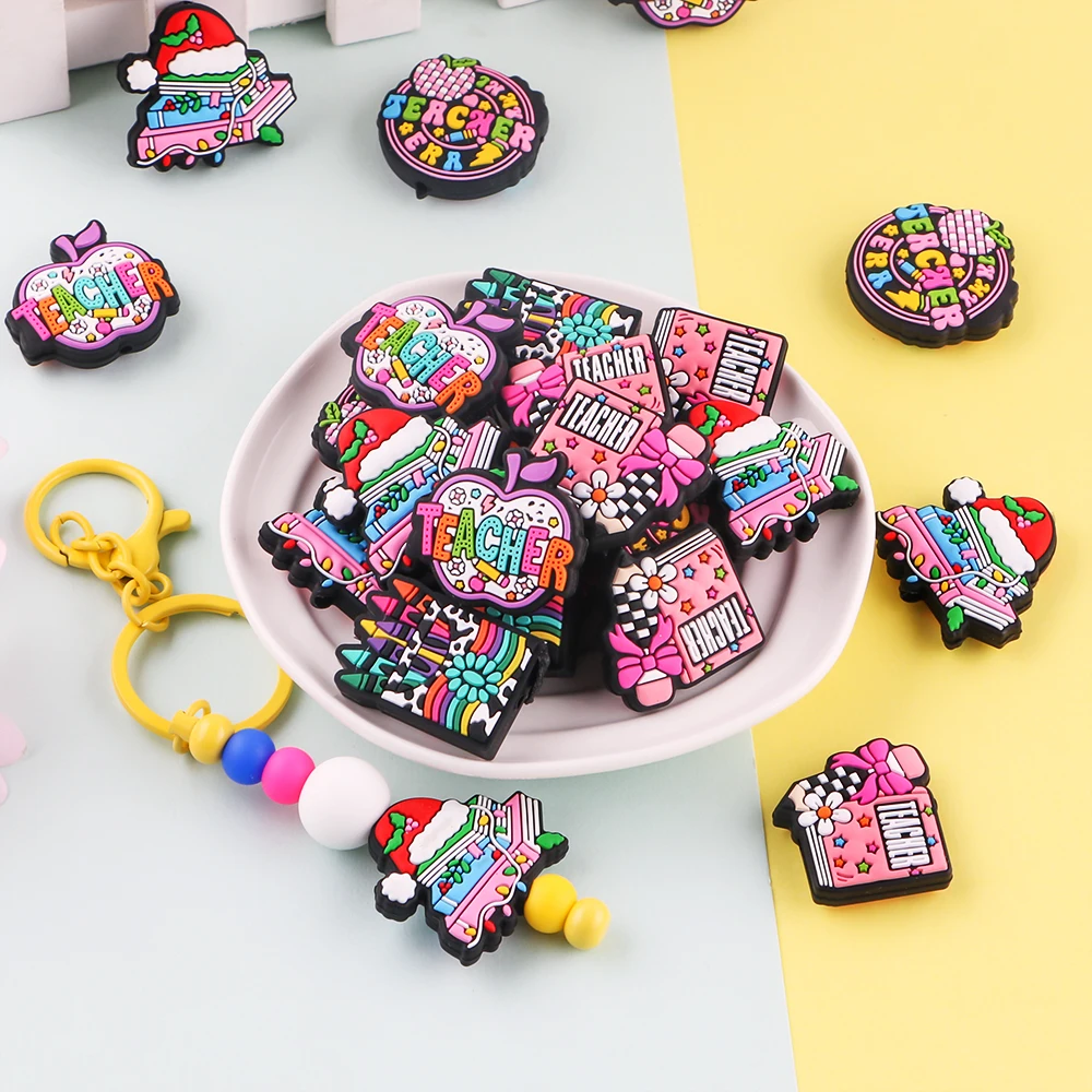 Kovict 50 unids/lote Día de San Valentín viñetas de animales mingle cuentas de enfoque DIY collar pulsera accesorios de joyería para fabricación de joyas - imagen 3