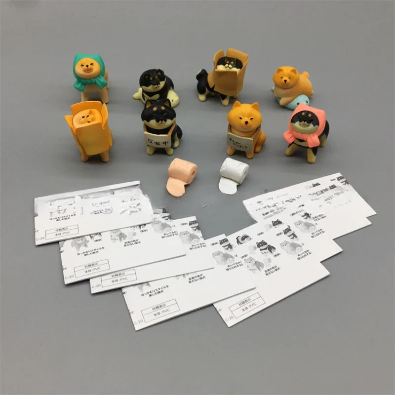 Shiba Inu que se niega a caminar, caja ciega, juguetes, animales bonitos, desmontaje en casa, serie de perros, muñecos, juguetes, adornos para coleccionar - imagen 4