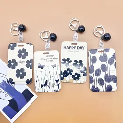 Funda tarjetero negro para tarjeta de identificación escolar