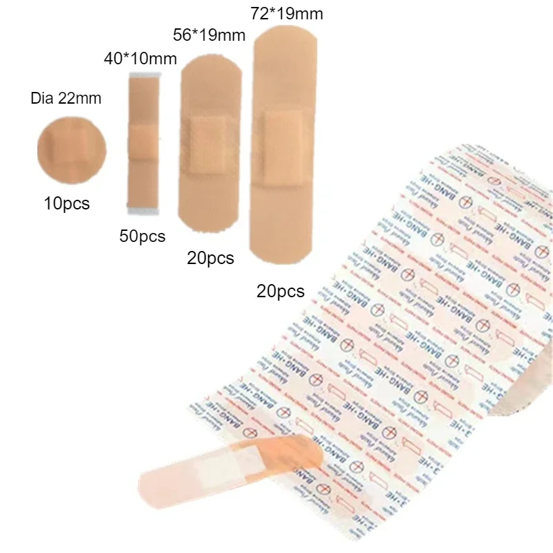 100 unids/set tirita PE vendajes adhesivos transpirables para vendaje de heridas tiras de primeros auxilios yesos cinta de vendaje de emergencia - imagen 5