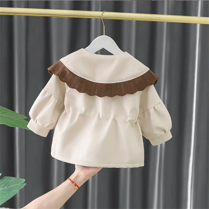 Chaqueta PU acolchada niña abrigo invierno cálido resistente al viento - imagen 5
