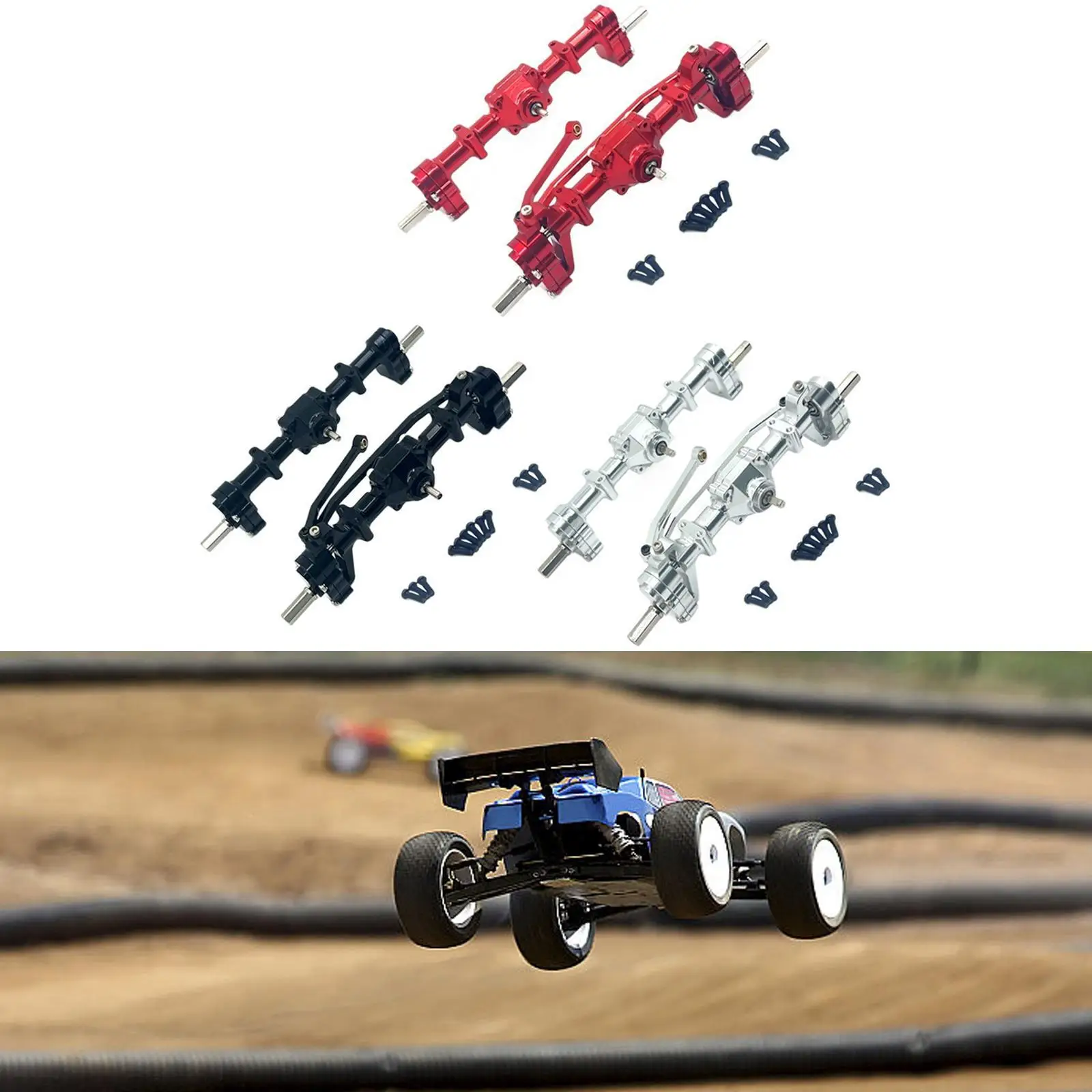 1:16 RC Front Rear Axle Easy to Install DIY Accessory Sturdy for C14 C34 C54