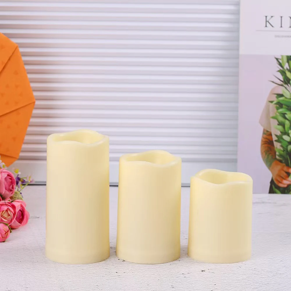 Velas LED sin llama parpadeantes con mando a distancia para decoración - imagen 2