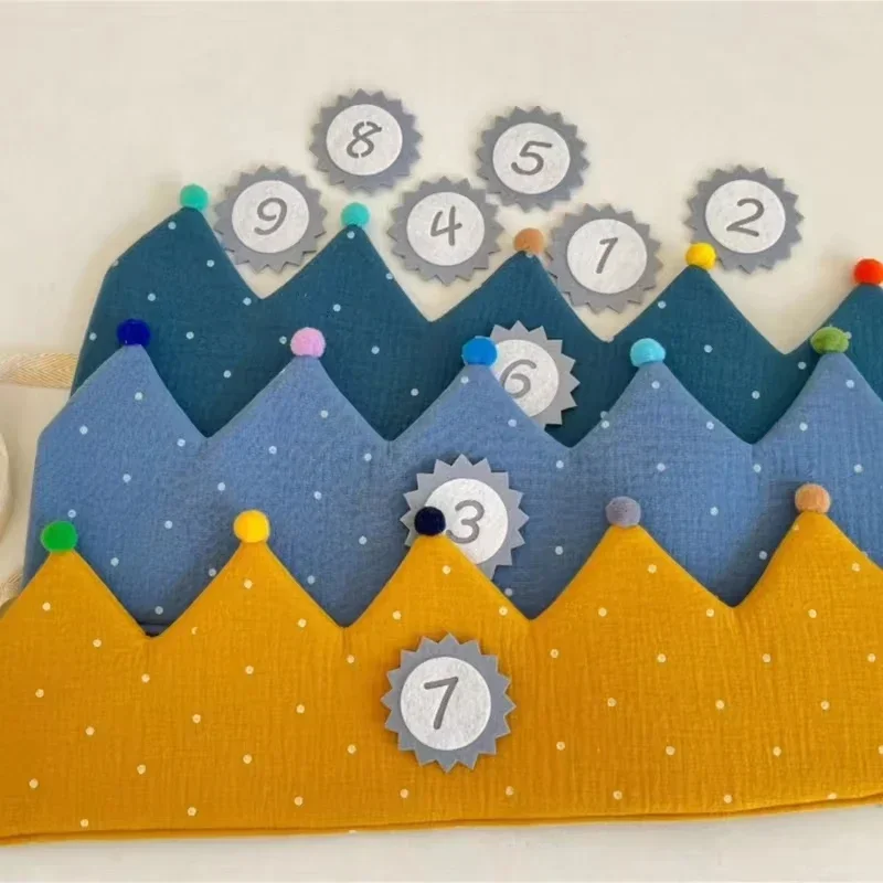 Accesorios de corona de algodón, accesorios de fotografía para niños, sesión de fotos, corona de cumpleaños, sombrero de bebé, accesorios de fotografía, accesorios de fiesta de cumpleaños - imagen 4