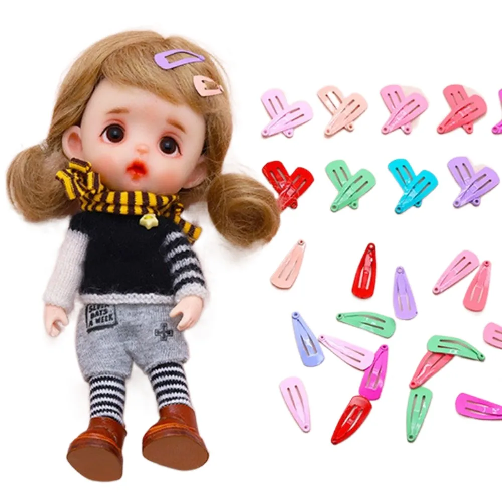 Mini pinza de pelo de Metal para decoración de muñecas, accesorios para la cabeza de muñecas de princesa, 10 piezas - imagen 4