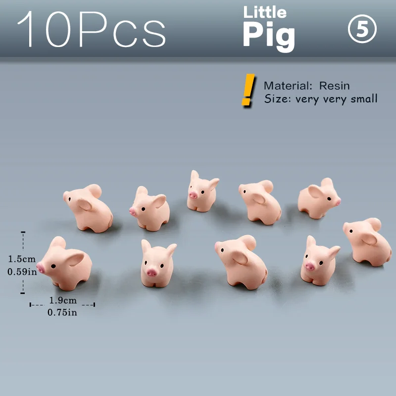 10pcs Pigs