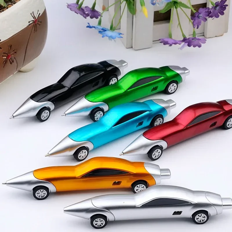 Bolígrafo con diseño coche de carreras para niños – Creativo portátil