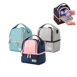 Bolsa de pañales mochila cambiador impermeable con fiambrera