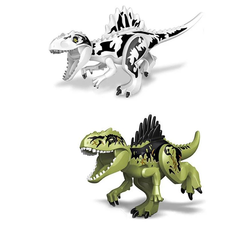 Jurassic World dinosaurio bloques de construcción Ridgeback Giganotosaurus modelo figuras ladrillos niños juguetes de montaje regalos educativos - imagen 5