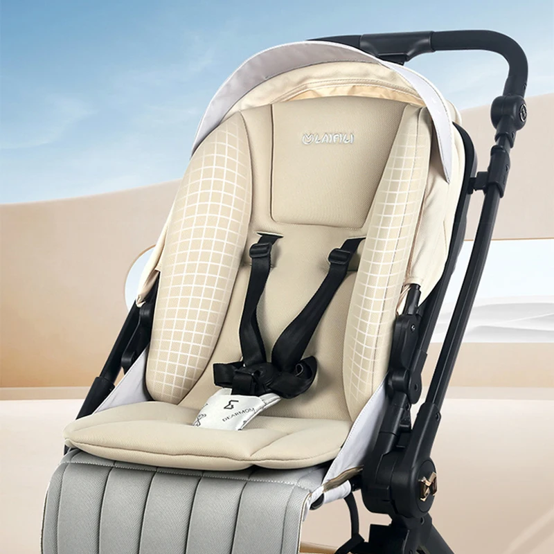 Cojín Universal para asiento de cochecito, almohadilla de algodón gruesa transpirable y agradable para la piel, colchón de protección espinal, accesorios para cochecito Yoyo